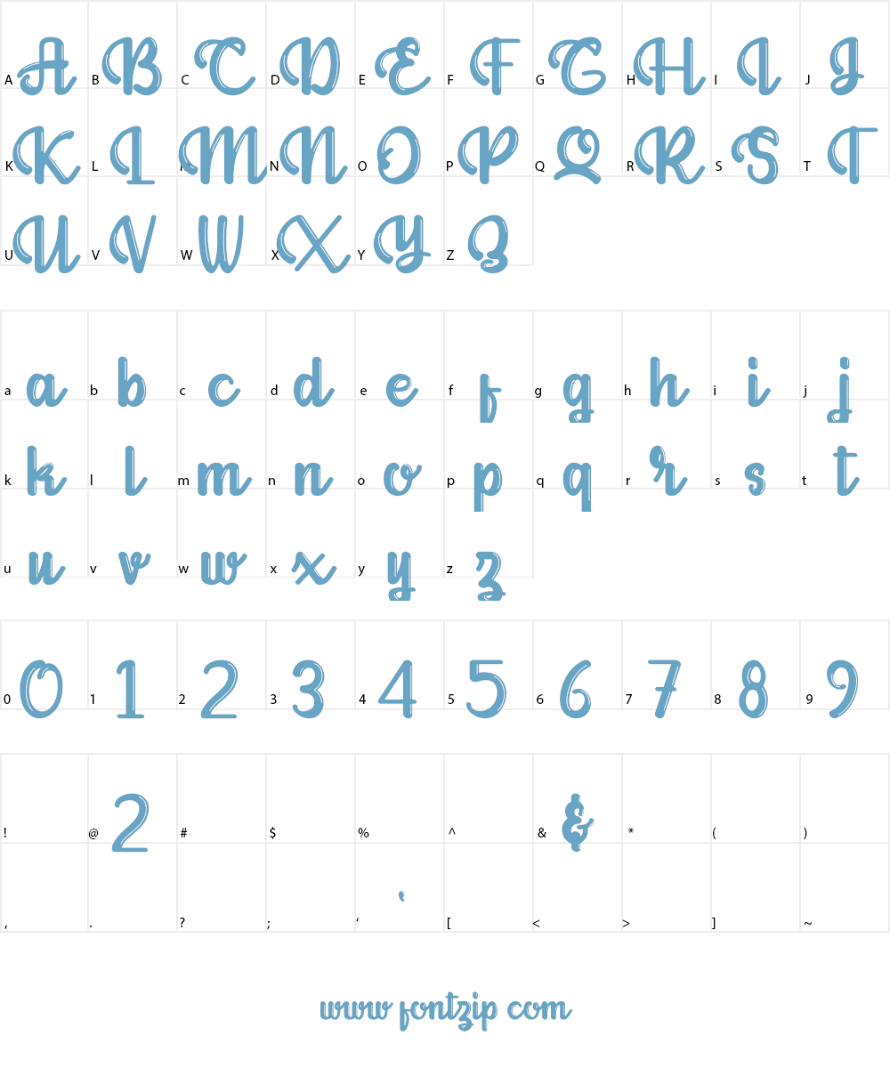 Allianta Font Character